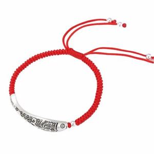 【送料無料】イタリアン ブレスレット スターリングシルバーロープカフブレスレットワックスロープargento sterling 925 pesce fortuna rosso corda braccialetto bracciale cera corda