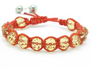 【送料無料】イタリアン　ブレスレット　ゴールドクリスタルディスクビーズボールカフunico macram oro cristallo accatastabile perlina disco ball bracciale
