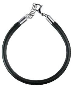 【送料無料】イタリアン ブレスレット スチールペンダントベーリングカフbering bracciale per ciondoli in pelle e acciaio 611861x6