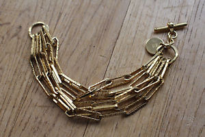 【送料無料】イタリアン　ブレスレット　ブレスレットイタリアbijoux bracelet 5 rang en alliage dor signe lar m italy ref 168 20,860円