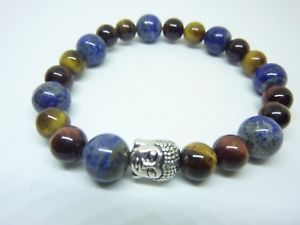【送料無料】イタリアン　ブレスレット　ブレスレットデティグレラピスラズリbracelet protection bouddha oeil de tigretaureaulapis lazuli