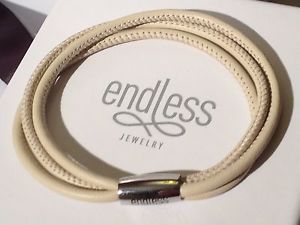 【送料無料】イタリアン　ブレスレット　ベアトリプルカフバックルendless jewelry 19cm nude bracciale triplo stringa fibbia in argento rrp 45