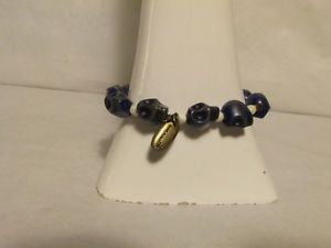 【送料無料】イタリアン　ブレスレット　ブレスレットイザベルプラスチックヘッドbraccialetto isabel marant testine di morte plastica blu