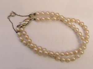 【送料無料】イタリアン　ブレスレット　ブレスレットアルジェントbracelet en perles ,2 rangs,monture argent 835poincon,nls175