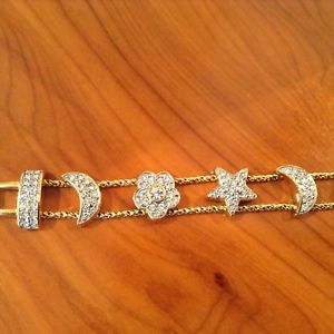 【送料無料】イタリアン　ブレスレット　スワロフスキーブレスレットswarovski stone braccialetto