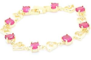 【送料無料】イタリアン　ブレスレット　ブレスレットジルコニウムbraccialetto ossido di zirconio 8x8 mm placcato oro giallo 18 k