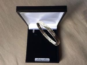 【送料無料】イタリアン　ブレスレット　ブレスレットリリーフ6mm solido argento finissimo donna in rilievo in espansione braccialetto