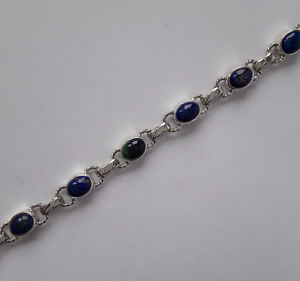 【送料無料】イタリアン ブレスレット クリエイションボーブレスレットアルジェントオルヌドラピスラズリagnes creations beau bracelet femme argent 925 orne de lapis lazuli