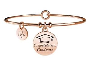 【送料無料】イタリアン　ブレスレット　スチールブレスレットゴールドピンクnuova inserzionekidult bracciali acciaio gold pink special moments laureadreams 731035
