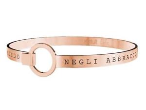 【送料無料】イタリアン　ブレスレット　スチールゴールドピンクブレスレットnuova inserzionekidult bracciali acciaio lucido gold pink pvdphilosophy negli abbracci 731040