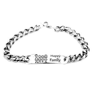 【送料無料】イタリアン　ブレスレット　スチールブレスレットカスタムファミリーマンスチールbracciale in acciaio 925 personalizzato family uomo acciaio 21,456円
