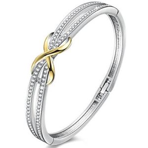 【送料無料】イタリアン　ブレスレット　ブレスレットシルバーブレスレットゴールドスワロフスキーbraccialetti per da donna cristalli di swarovski bracciali argento, oro e rosegold