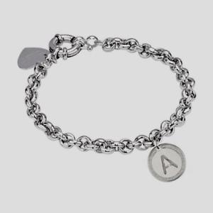 【送料無料】イタリアン ブレスレット カフbliss love letters ,bracciale donna con lettera iniziale a, nuova 20073672