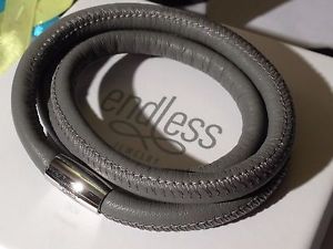 【送料無料】イタリアン　ブレスレット　ブレスレットトリプルストランドシルバーバックルendless jewelry grigio bracciale triplo strand fibbia argento 42cm rrp 55