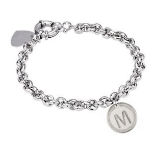 【送料無料】イタリアン　ブレスレット　カフbliss love letters ,bracciale donna con lettera iniziale m, nuova 20073685｜hokushin