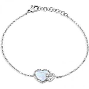 【送料無料】イタリアン ブレスレット カフbracciale donna morellato sempreinsieme sagf10 acciaio cuore heart madreperla