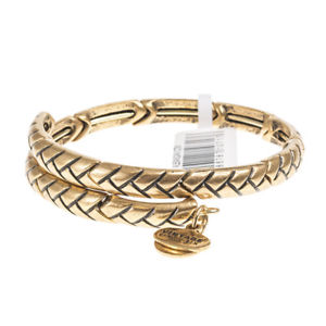 【送料無料】イタリアン　ブレスレット　ゴールドゴールドアレックスラップカフalex and ani natures weave wrap bracciale in oro oro v16w03rgrrp 42 16,045円