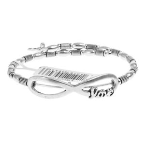 【送料無料】イタリアン　ブレスレット　アレックスシルバーフォルクスワーゲンラップカフalex and ani infinito amore wrap bracciale in argento vw463rsrrp 42｜hokushin