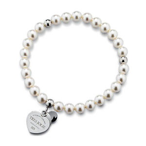 【送料無料】イタリアン ブレスレット カフトレスジョリーシルバーニュースビーズbracciale donna tres jolie jewels perle e cuore in argento 925 brtr0013 novit