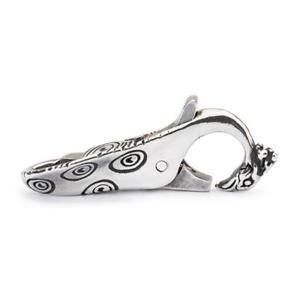 【送料無料】イタリアン　ブレスレット　シルバーキャップtrollbeads chiusura in argento pavone taglo00055