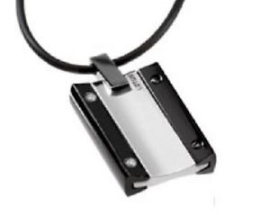 【送料無料】イタリアン　ブレスレット　ペンダントネックレススチールゴムボックスセラミックファッションciondolo e collana gomma acciaio amp; ceramic moda nuovo nel suo cofanetto