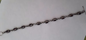 【送料無料】イタリアン　ブレスレット　クリエイションボーブレスレットアルジェントオルヌドagnes creations beau bracelet femme argent 925 orne de grenats rhodolite｜hokushin
