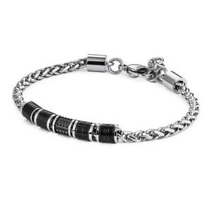 【送料無料】イタリアン　ブレスレット　スチールブレスレットbracciale uomo brosway bullet in acciaio bul21