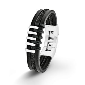 【送料無料】イタリアン ブレスレット オリバージュエルマンカフレザーステンレススチールs oliver jewel uomo bracciale in pelle acciaio inox so13801 540643