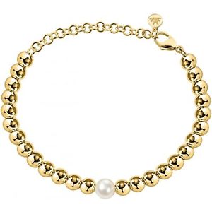 【送料無料】イタリアン　ブレスレット　ブレスレットビーズブレスレットbracciale morellato gioia sang17 perle perline oro dorato bracelet perla donna 17,005円