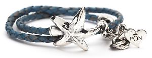 【送料無料】イタリアン　ブレスレット　カフダブルラウンドスターレザーブラメートルportonovo bracciale doppio giro stella pelle bra042136m 16,546円