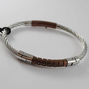 【貨物輸送無料】イタリアン 腕輪 スチールチェザーレカフbracciale 地方検事 uomo インチ acciaio rigido intrecciato  cesare paciotti 4us  4ubr1393