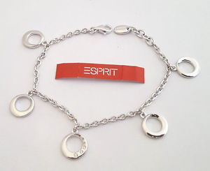 【貨物輸送無料】イタリアン 腕輪 カフスターリングシルバームーンライトマジックesprit bracciale 925er sterling argento moonlight magic 18糎 4358066