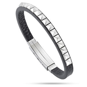 【貨物輸送無料】イタリアン 腕輪 ファッションブレスレットクロスマンブラックマンmoda bracciale morellato cross man uomo nero  sadt05