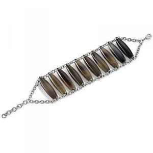 【貨物輸送無料】イタリアン 腕輪 ブレスレットホーンスチールナチュラルホルンbracciale morellato corno syu20 acciaio corno naturale donna lady dd