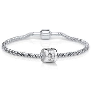 【貨物輸送無料】イタリアン 腕輪 ベーリングステンレススチールブレスレットセットbering donna bracciale e charm インチ acciaio inox charmset198