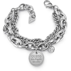 【貨物輸送無料】イタリアン 腕輪 スチールブレスレットチェーンロゴguess jewels bracciale インチ acciaio a catena con logo  ubb28067s nuovo