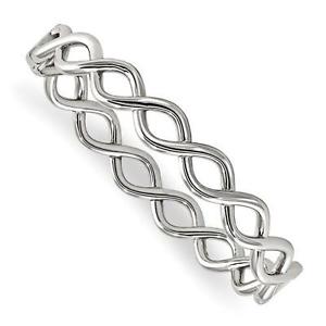 【貨物輸送無料】イタリアン 腕輪 ステンレススチールデザインブレスレットスナップキャップacciaio inox infinity design eternity braccialetto chiusura a scatto regalo