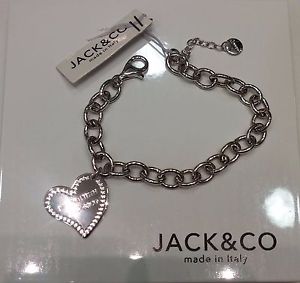 【貨物輸送無料】イタリアン 腕輪 ジャックシルバーブレスレットハートペンダント