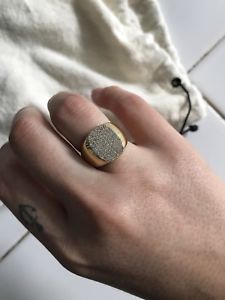 【貨物輸送無料】イタリアン 腕輪 エディーシールリングeddie borgo anello con sigillo
