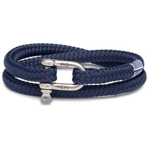 【貨物輸送無料】イタリアン 腕輪 ブタヘンマンカフスティーブサイズネイビーpig amp; hen uomobracciale salty steve taglia m, navy
