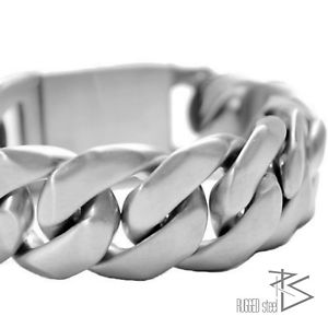 【貨物輸送無料】イタリアン 腕輪 ステンレススチールブレスレットタンクシルバーマットブレスレットxxl bracciale インチ acciaio inox bracciale carri armati massello armkette 165 g argento matt