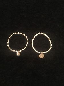 【送料無料】イタリアン　ブレスレット　シルバーブレスレットサインインchlobo silver peace sign set di due bracciali