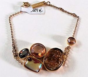 【送料無料】イタリアン　ブレスレット　ブレスレットグルメカボションヌフnina ricci magnifique bracelet collect gourmette plaqu or cabochons verre neuf