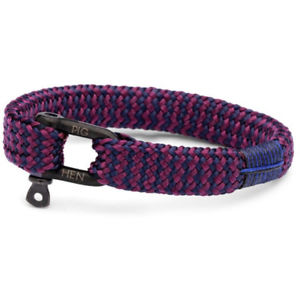 【貨物輸送無料】イタリアン 腕輪 ブタヘンマンカフシャープサイモンネイビーパープルサイズpig amp; hen uomobracciale sharp simon navypurple taglia l