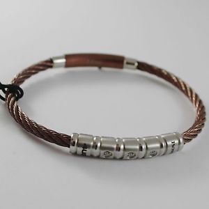 【貨物輸送無料】イタリアン 腕輪 スチールチェザーレカフbracciale 地方検事 uomo インチ acciaio rigido intrecciato  cesare paciotti 4us  4ubr1383