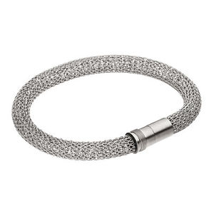 【貨物輸送無料】イタリアン 腕輪 デザインカフステンレススチールブレスレットリンクカフserio design edvita bracciale a73 acciaio inox bracciale a maglia 7 粍 bracciale 19 21糎