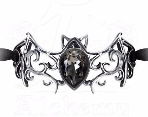 【貨物輸送無料】イタリアン 腕輪 ウィーンリボンカフクリスタルバットviennese notti nastro nero bracciale decorativo cristallo pipistrello