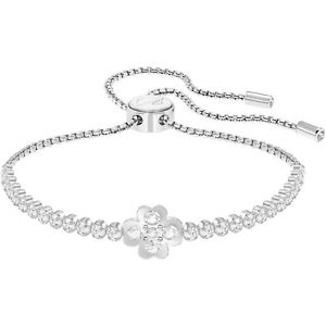 【送料無料】イタリアン　ブレスレット　カフスワロフスキーホワイトクローバーbracciale donna swarovski subtle clover bianco quadrifoglio originale 5349629