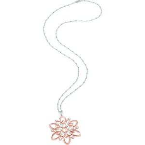 【送料無料】イタリアン　ブレスレット　ロングネックレスフラワースワロフスキースチールcollana lunga donna morellato fioremio sabk23 ros fiore acciaio swarovski