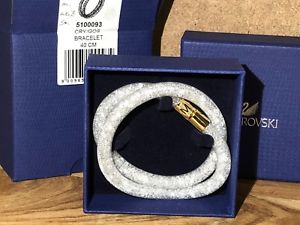【送料無料】イタリアン　ブレスレット　スワロフスキーカフスターダストダブルswarovski bracciale 5100093 stardust double 40 cm merce nuova con imballaggio